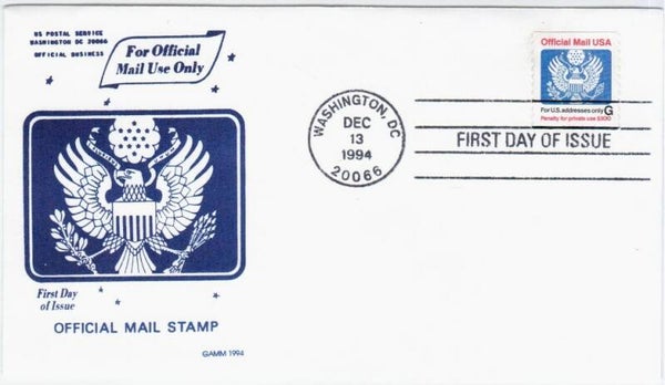 Birds of Prey (Haliaeetus leucocephalus) Bald Eagle 1994 USA FDC 2