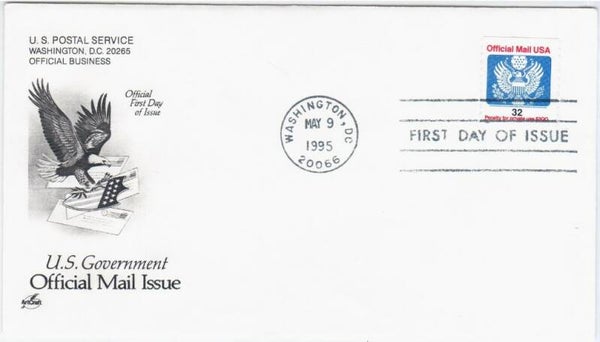 Birds of Prey (Haliaeetus leucocephalus) Bald Eagle 1995 USA FDC