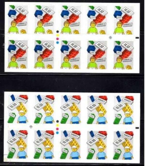 Toys 2015 Denmark LEGO booklets self adhesive