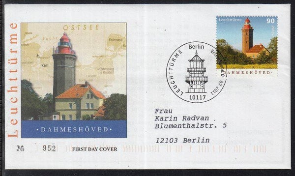 Architecture Lighthouses 2011 Germany FDC