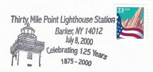 Architecture Lighthouses 2000 USA postmark 2