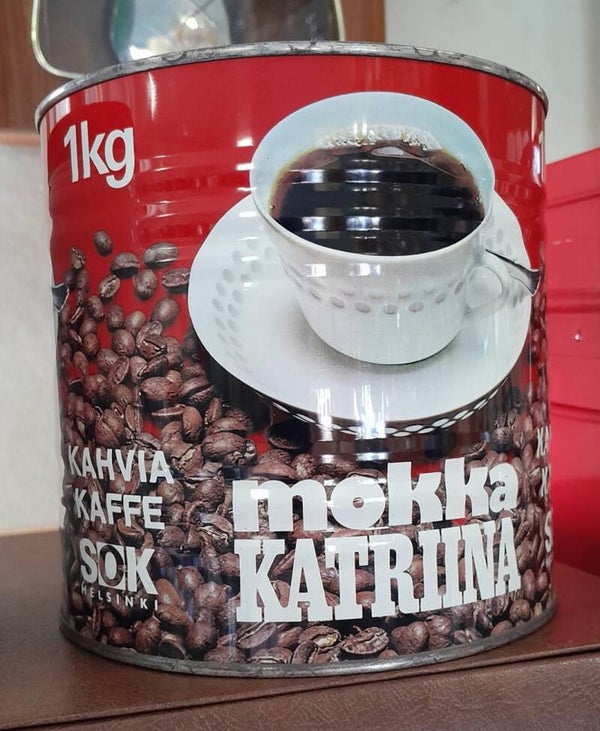 Vanha kahvipurkki