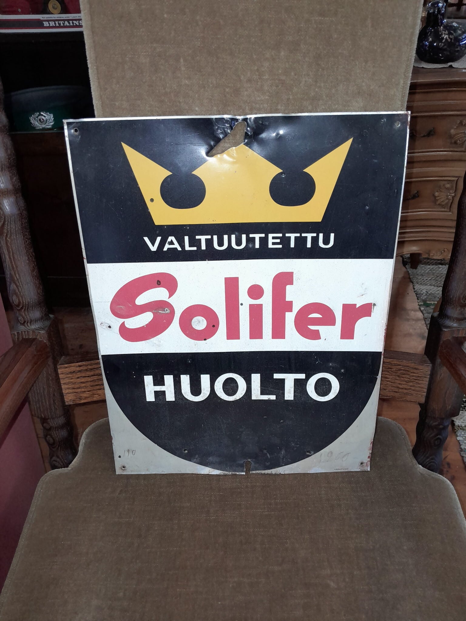 Vanha Solifer-kyltti