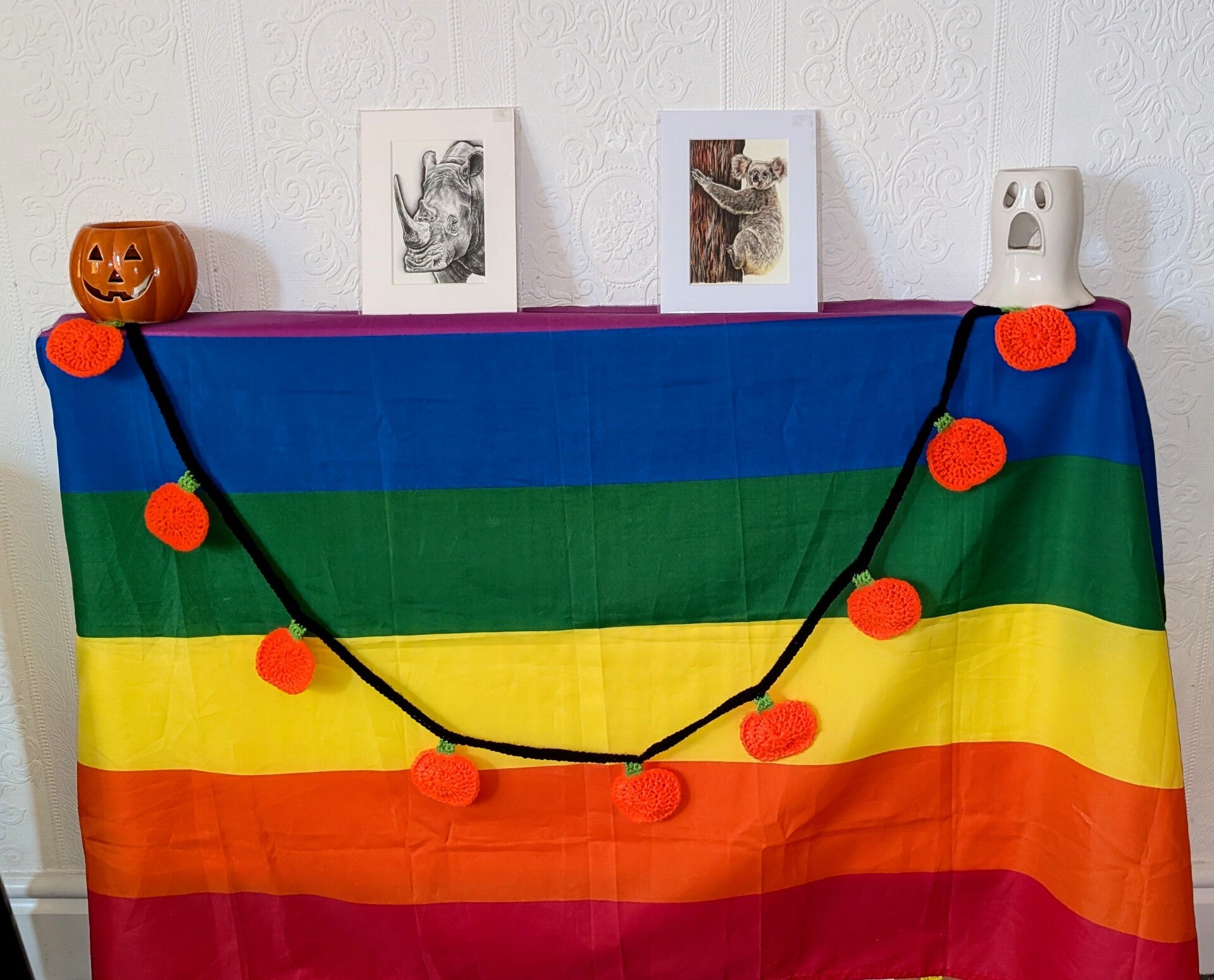 Halloween pumpkin garland/bunting