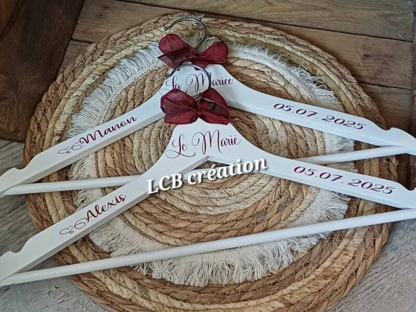 Duo de cintres personnalisés