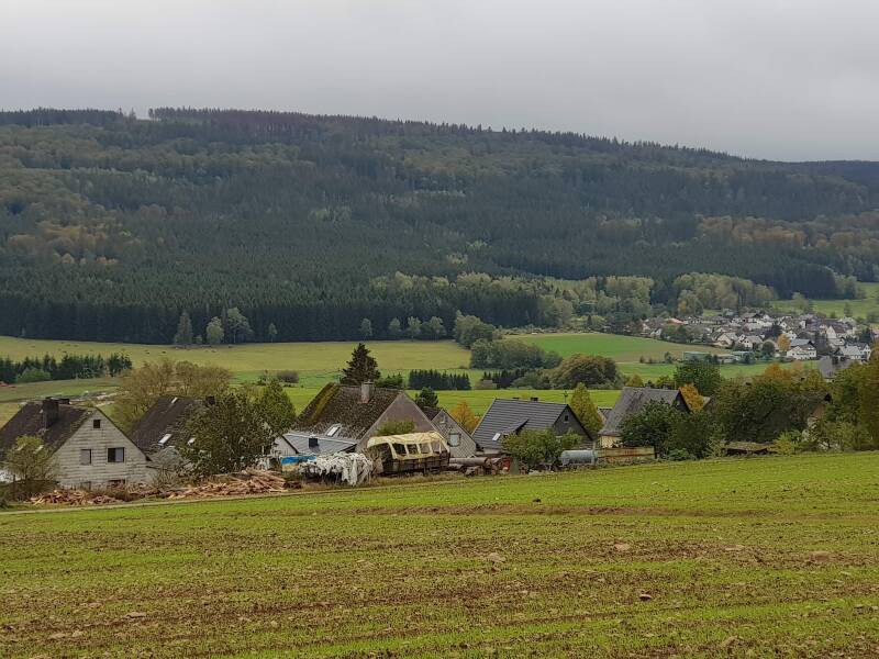 De achterzijde van het vakantieappartement