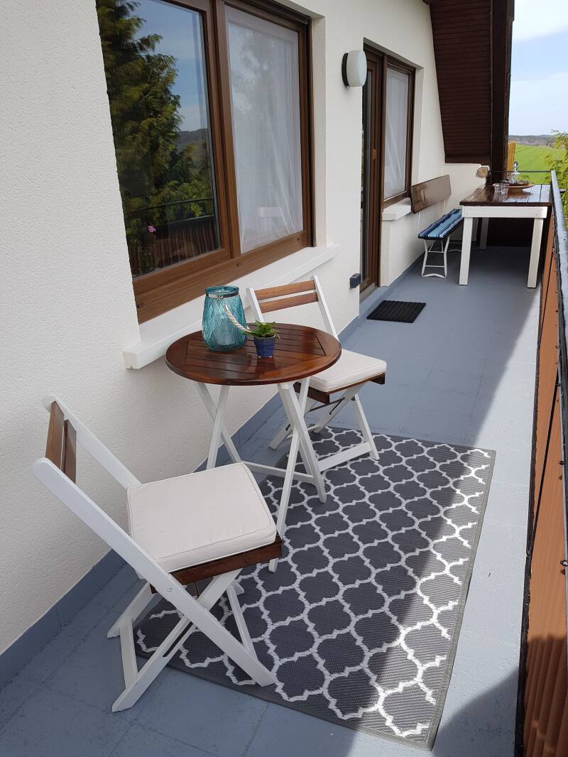 Chillen op het balkon