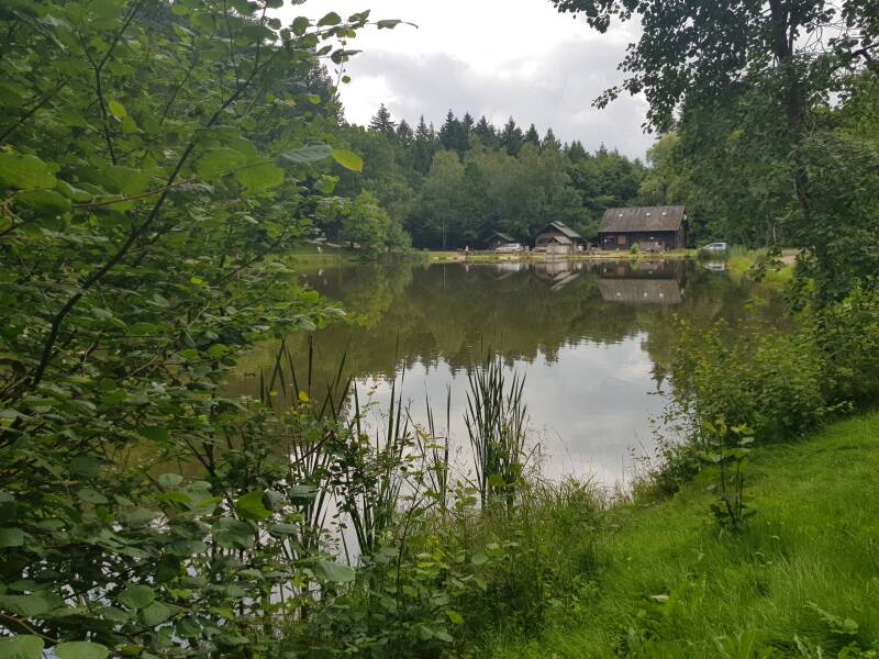 Op 1,5km vanaf het vakantieappartement liggen 3 vis en Forrelenvijvers "Orth"