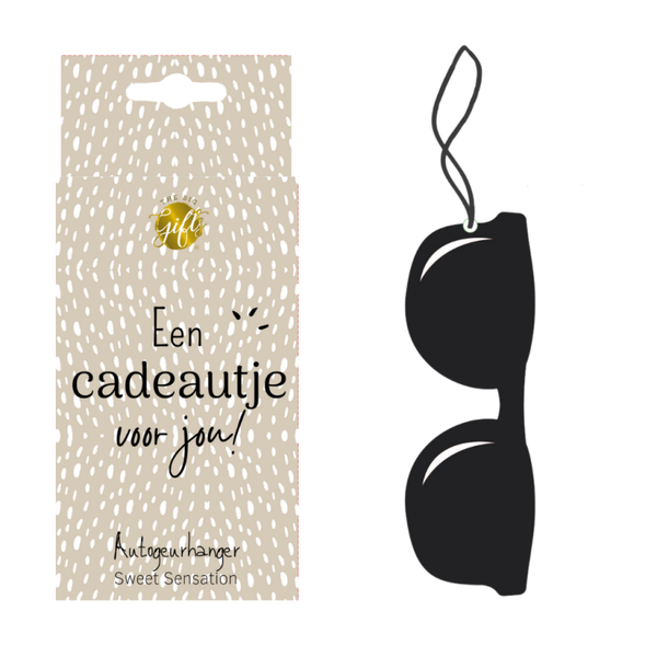 Autogeurhanger-Een cadeautje voor jou ( Luxe Cadeauverpakking)