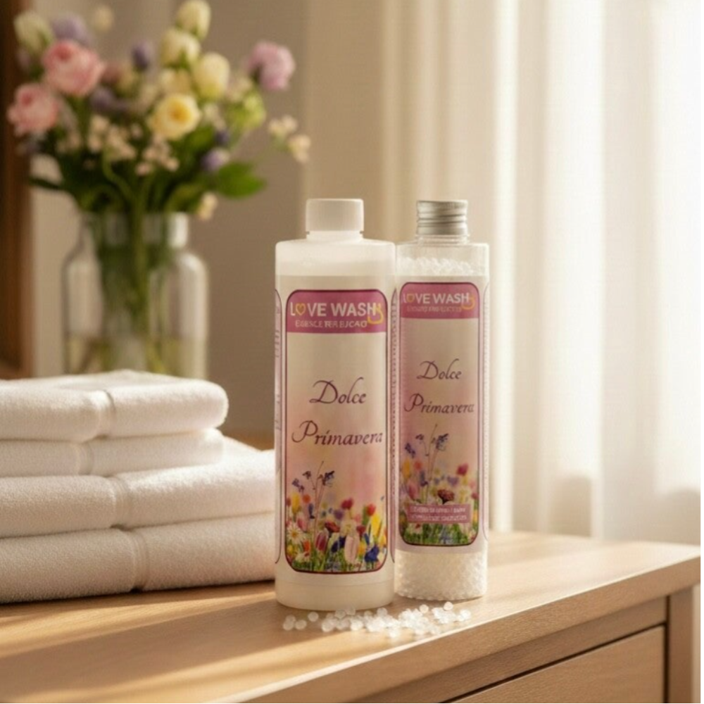 Love Wash Bundel- Dolce Primavera (Wasparfum & Geurparels)