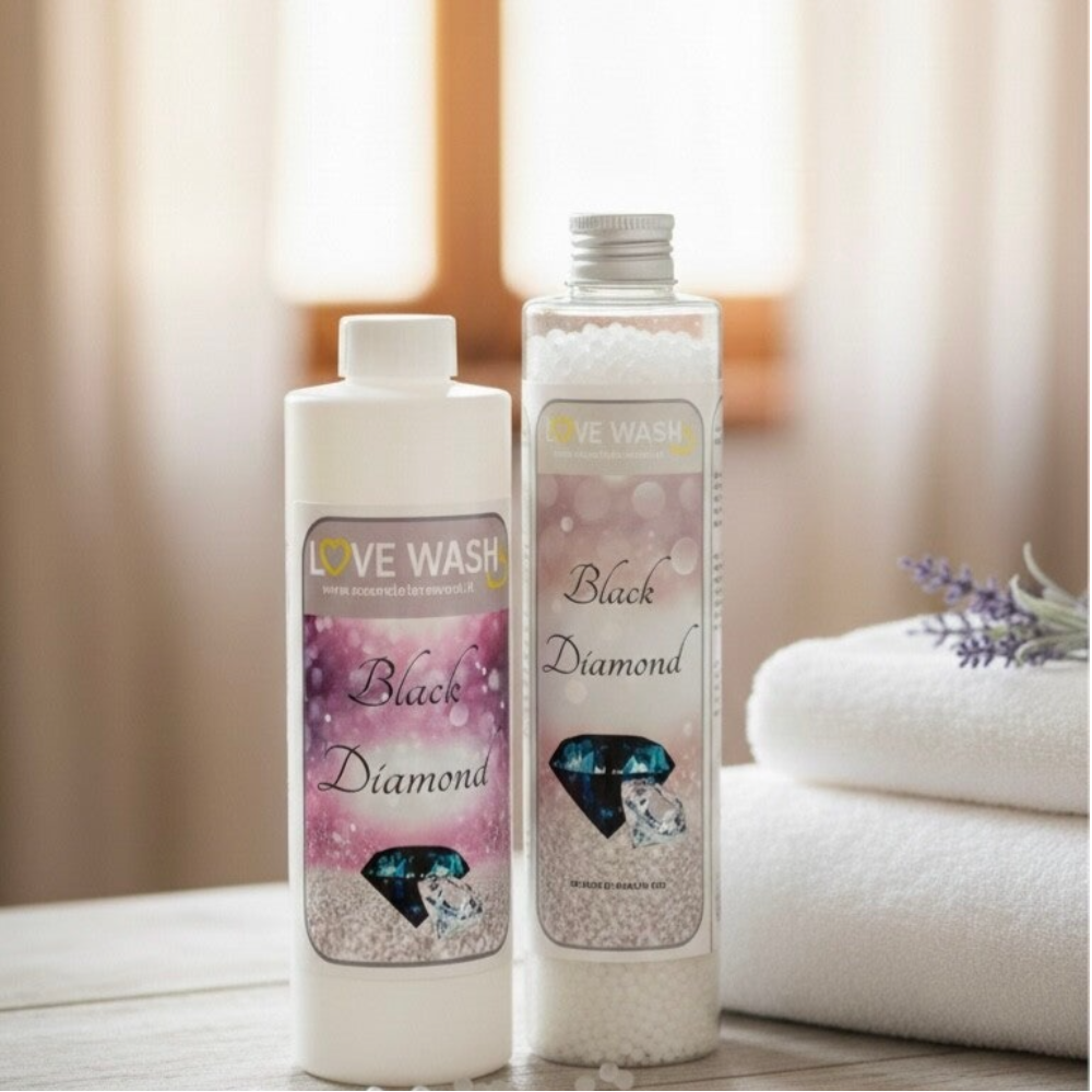 Love Wash Bundel-Wasparfum & Geurparels Black Diamond