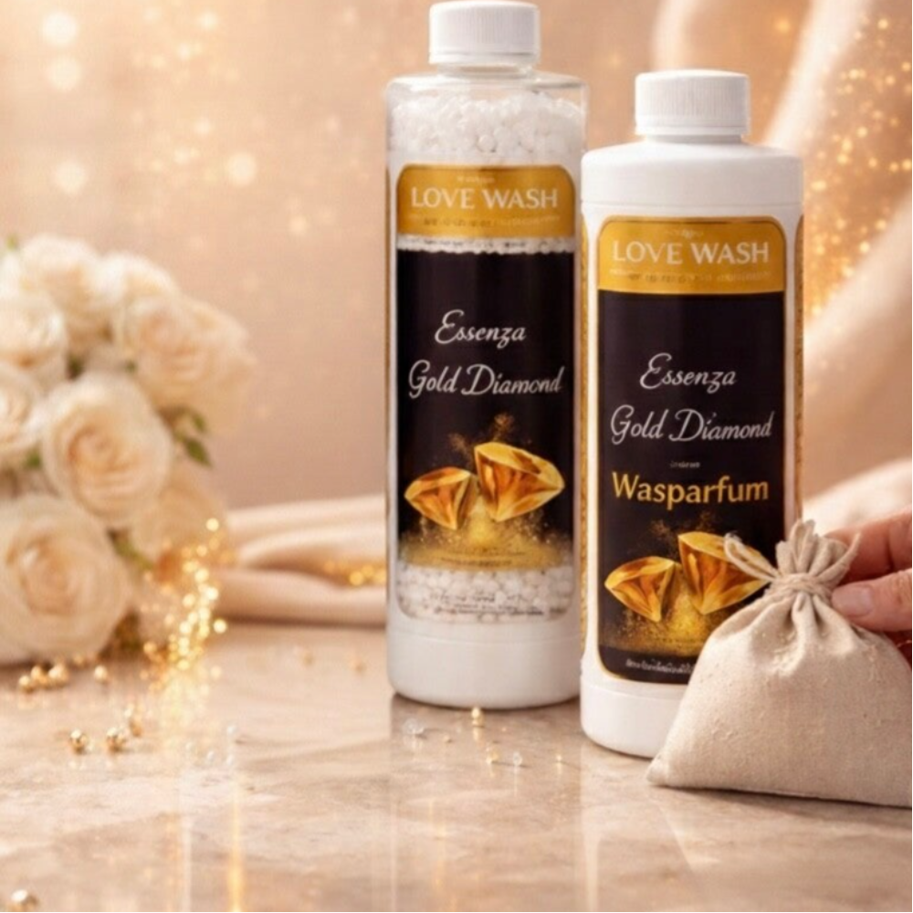 Love Wash Bundel Gold Diamond (Wasparfum & Geurparels)
