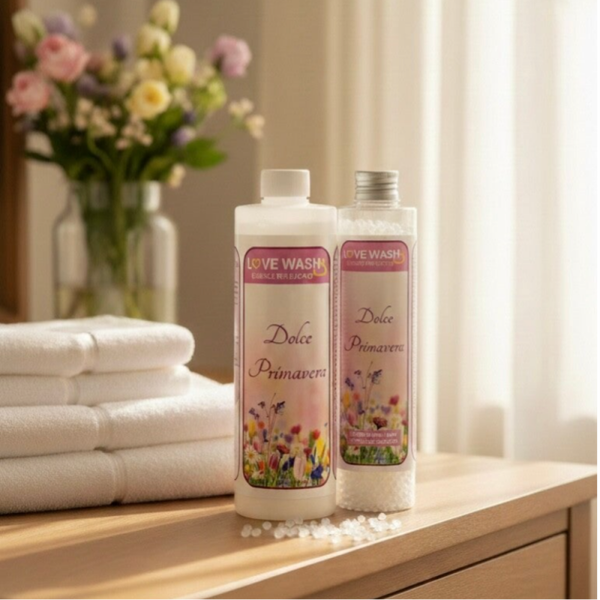 Love Wash Bundel- Dolce Primavera (Wasparfum & Geurparels)