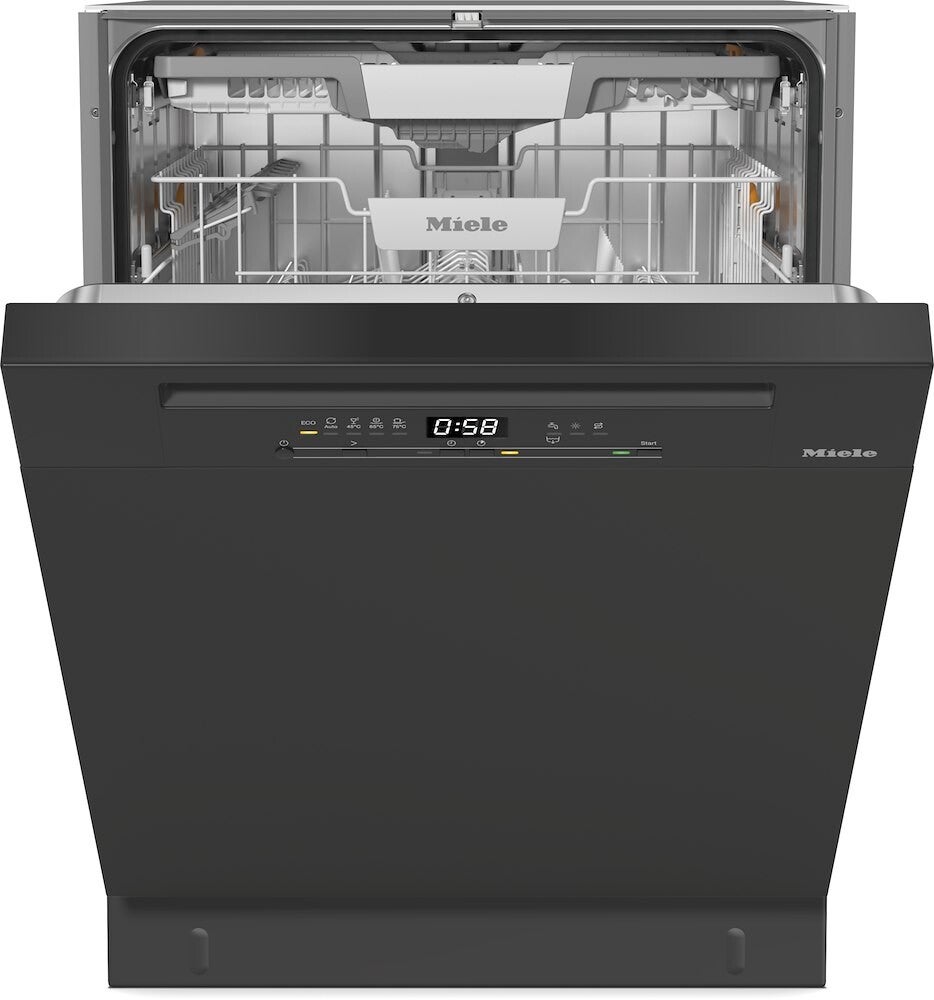 LAVASTOVIGLIE MIELE G5811SCUOBSW 60CM 14COP CE.A SOTTOPIANO 3CESTO NERO SOTTOPIANO