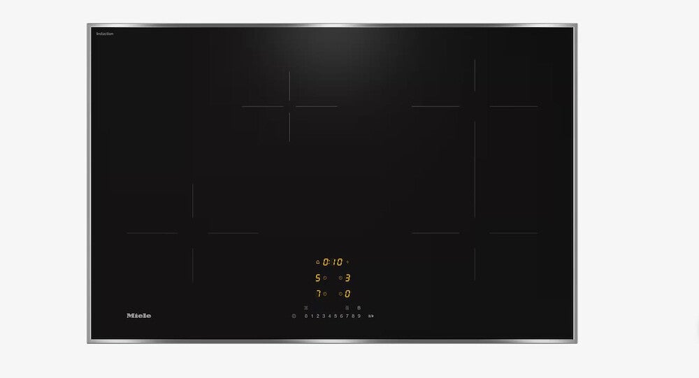PIANO COTTURA MIELE INDUZIONE KM7373FR 80CM 4ZONE TOUCH VETROCER.NERO