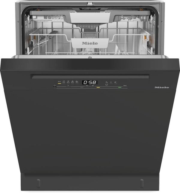 LAVASTOVIGLIE MIELE G5811SCUOBSW 60CM 14COP CE.A SOTTOPIANO 3CESTO NERO SOTTOPIANO