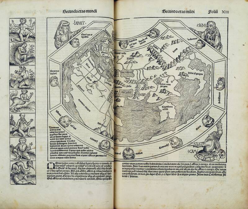 Wereldkaart. Uit: Hartmann Schedel, Liber Chronicarum, 1493. Antwerpen, The Phoebus Foundation