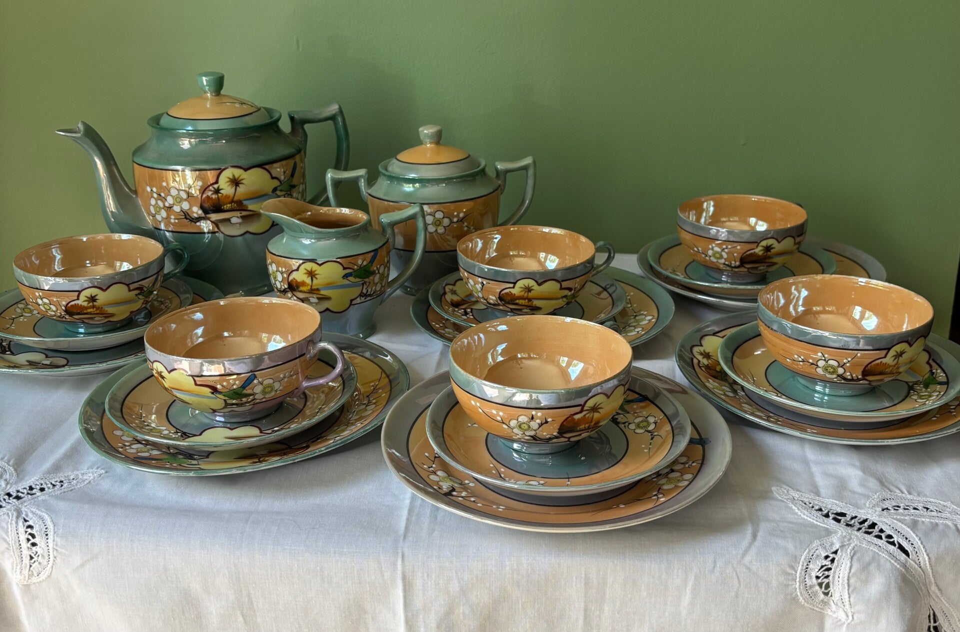 Vintage Lusterware Tea Set