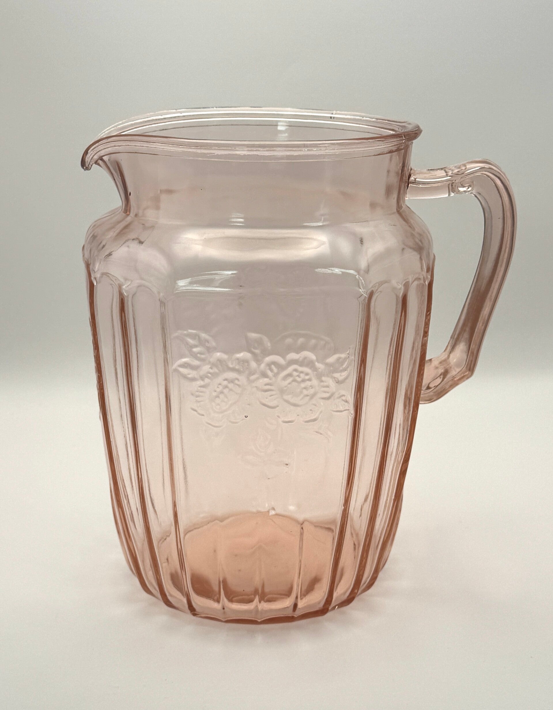 Pink Deression Ware Pitcher