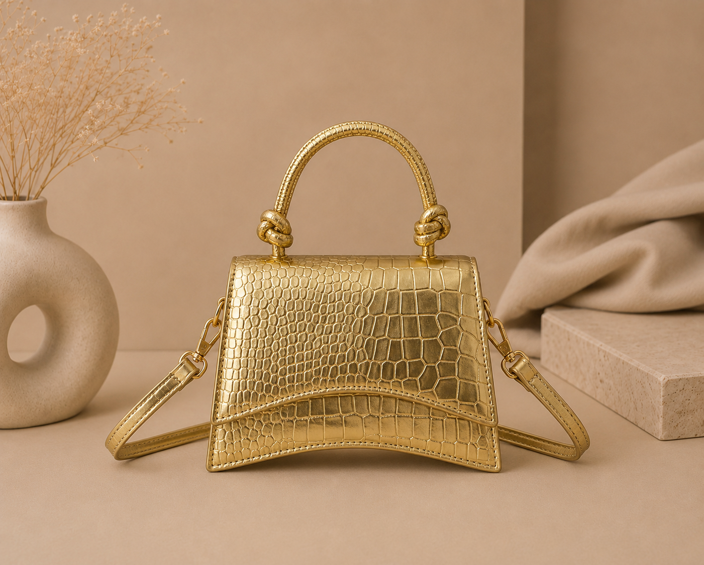 Celeste Croco Bag