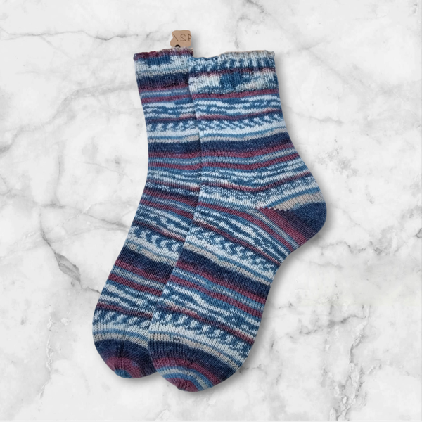 gestrickte Socken in Größe 42/43