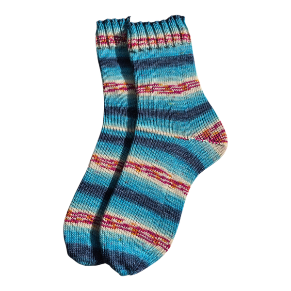 gestrickte Socken in Größe 42/43