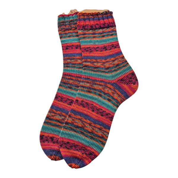gestrickte Socken in Größe 42/43