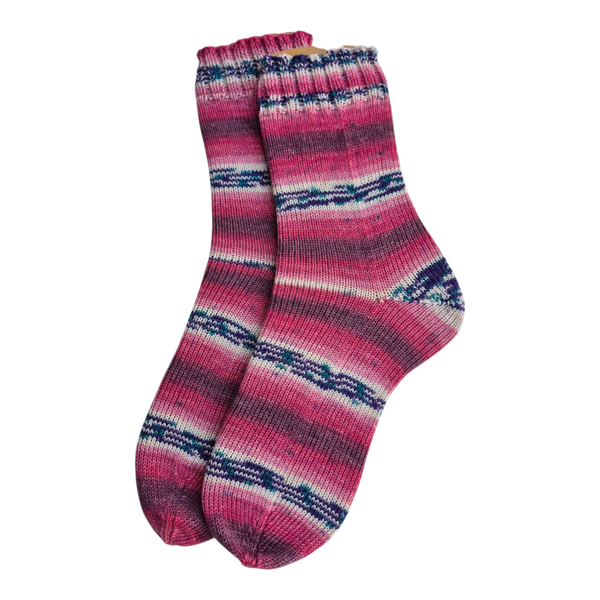 gestrickte Socken in Größe 42/43