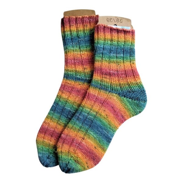 handgestrickte Socken 38/39