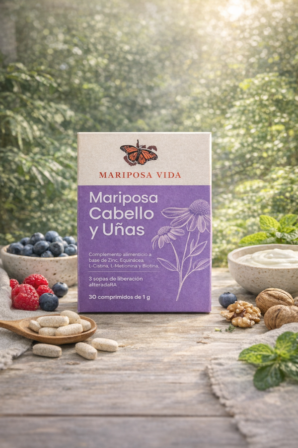 Mariposa Cabello y Unas