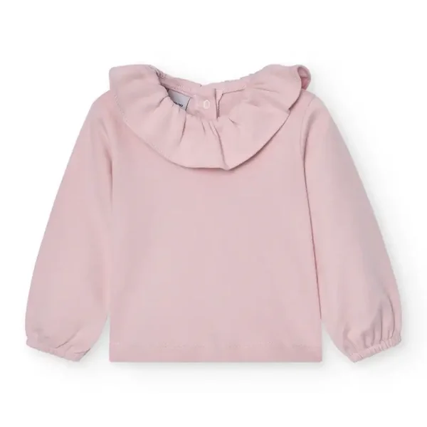 Babidu Ruffle Tee Shirt - Pink