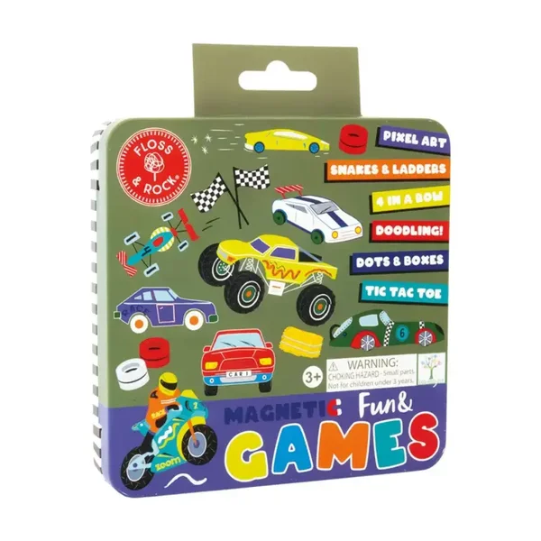 Floss & Rock - Cars - Magnetic Fun & Games Tin