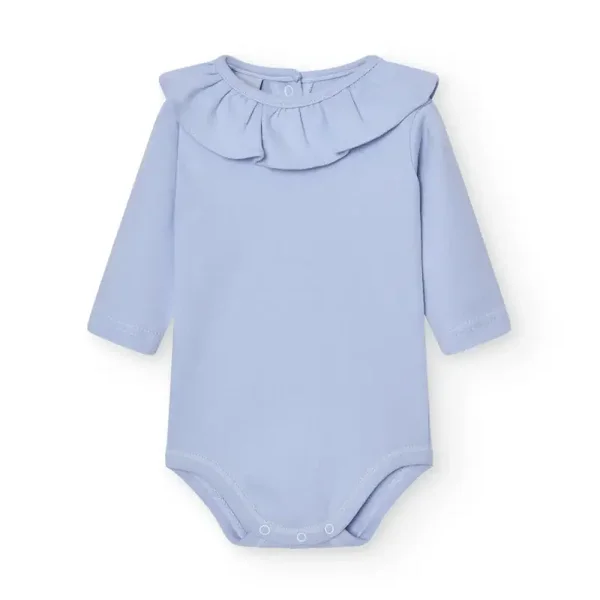 Babidu Ruffle Bodysuit - Blue