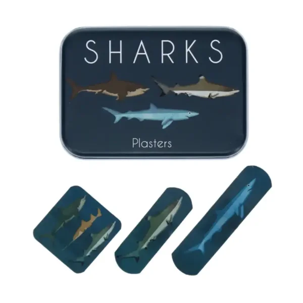 Sharks Plasters in A Tin (Pack of 30)