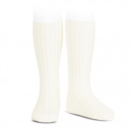 Ribbed Knee High Socks - Cava 303