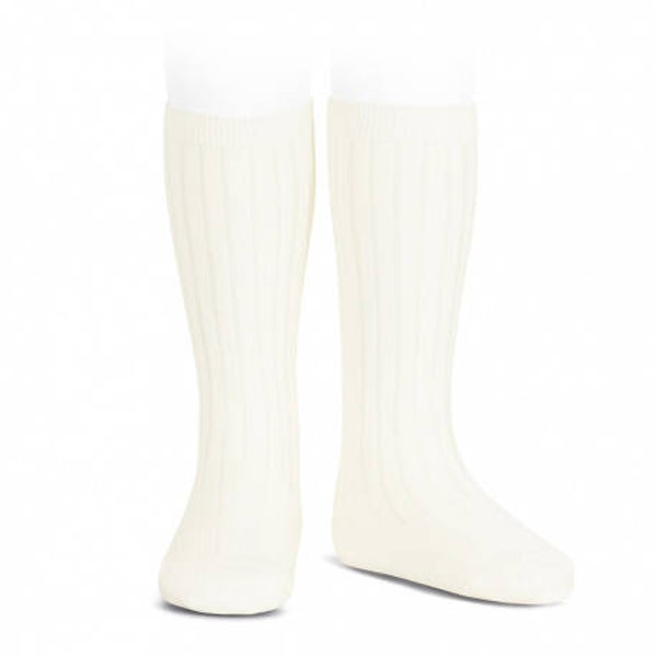 Ribbed Knee High Socks - Cava 303