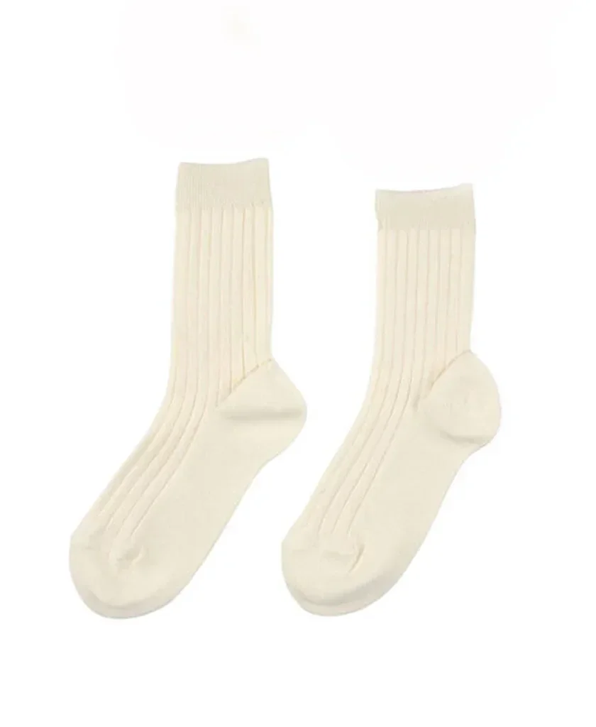 Ribbed Short Socks - Cava 303