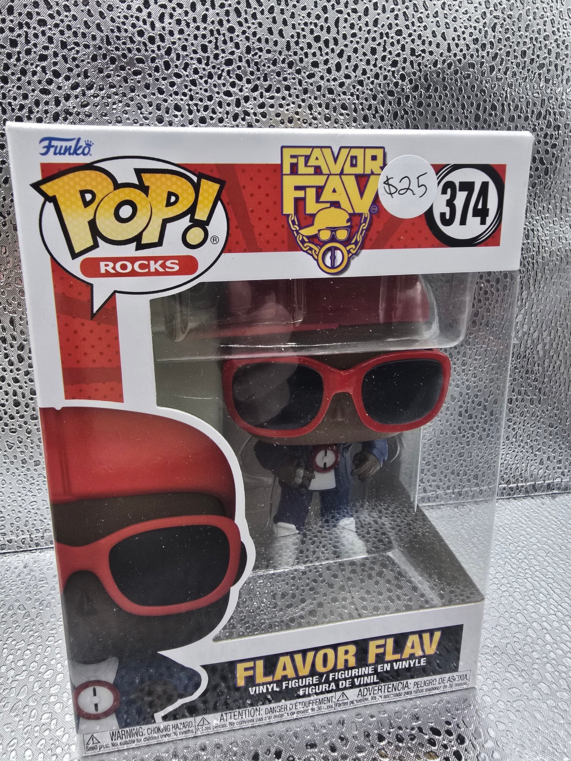 Pop! Flavor Flav with Red Clock Necklace
