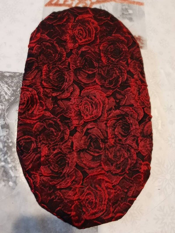couvre poche stomie urinaire et fécale en tissus jacquard brodé
