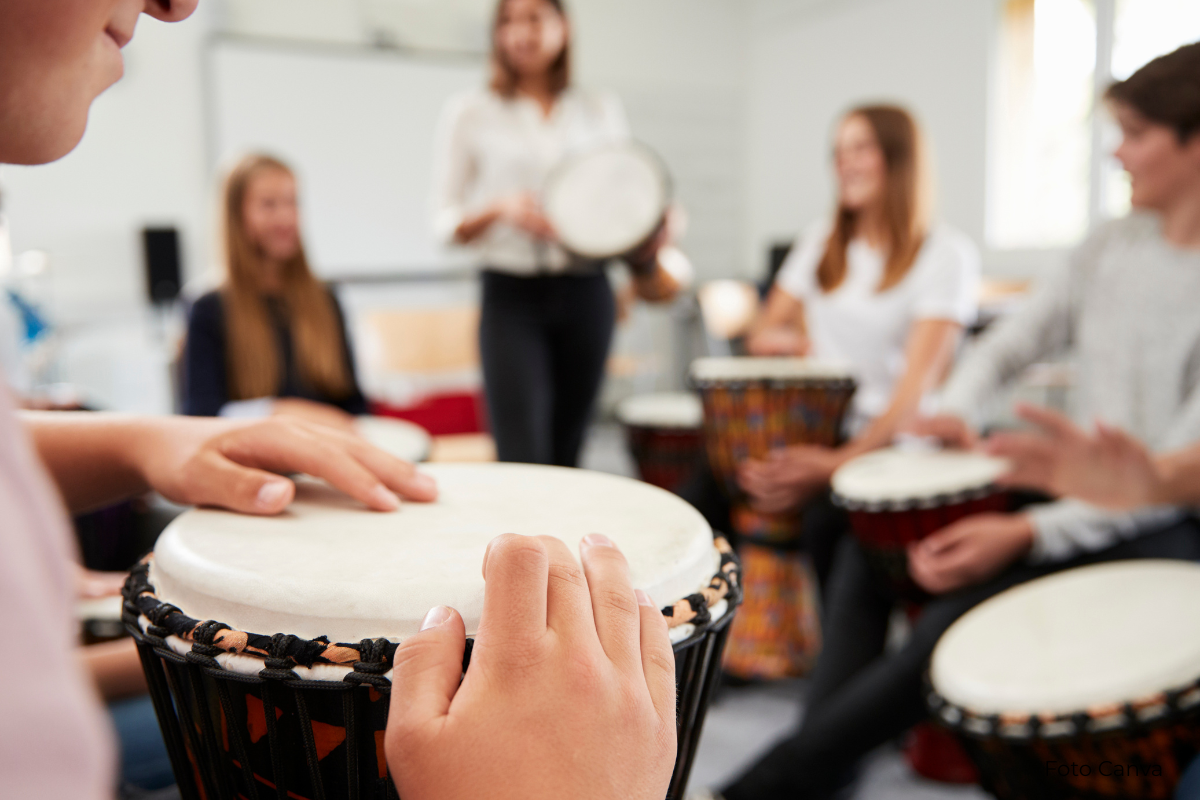 drumcirkels groep, plezier, fun, verbinden