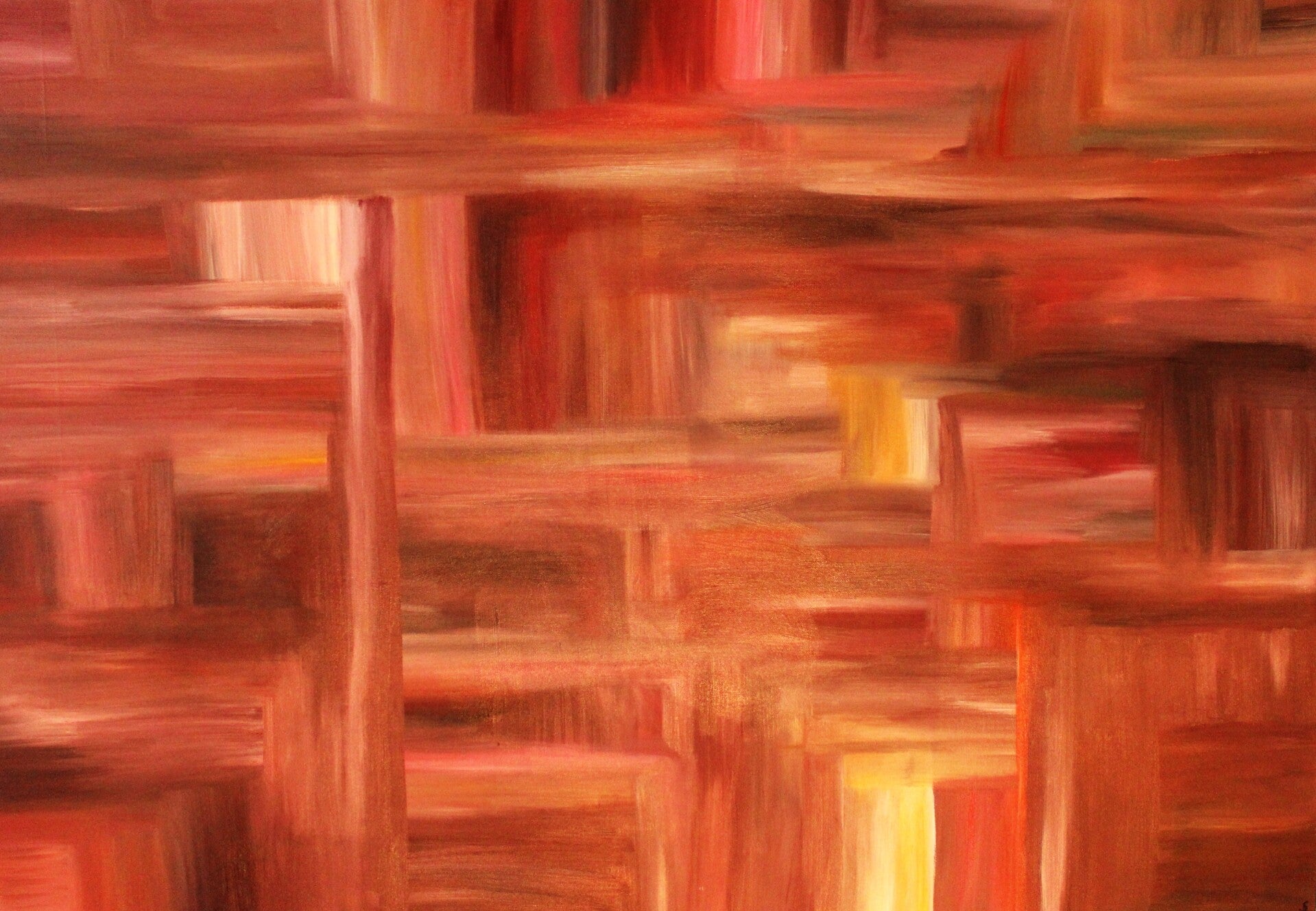 Individuelle Auftragsmalerei – abstraktes Gemälde für Büro