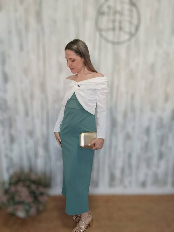 VESTIDO BICOLOR