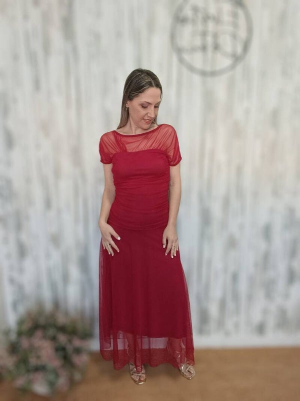 VESTIDO ROJO TUL