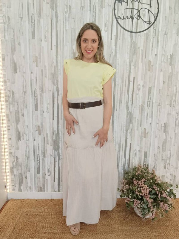 FALDA CON CINTURÓN
