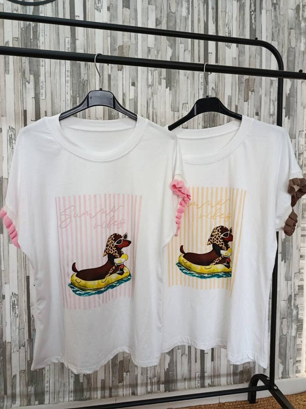 CAMISETA VOLANTE PERROS