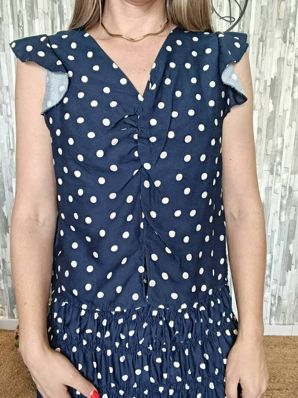 BLUSA LUNARES AZUL