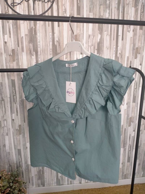 CAMISA CON VOLANTES