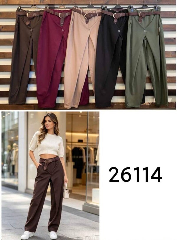 PANTALÓN CON CINTURÓN