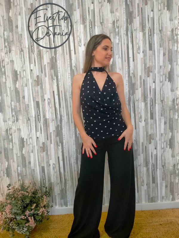 BLUSA DE LUNARES CUELLO
