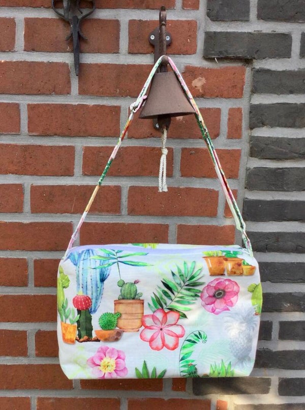 Schoudertas met cactus